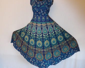 Indian maxi dress cotton maxi dress boho long XL maxi dress elephant bohemian maxi dress Indian gown block print maxi dress long dress