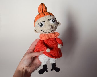 Crochet PATTERN No 1638 - Little My doll, moomins inspired character pattern by Krawka, moomin troll snufkin groke snorkmaiden