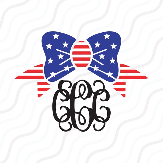 Download 4th of July Bow SVG Fourth of July svg Bow SVG Cut table