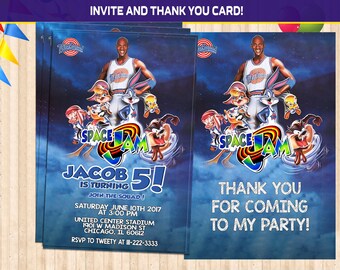 Space Jam Birthday Invitations 10