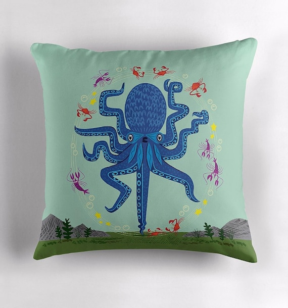 Otto Learns How to Juggle - Throw Pillow / Cushion Cover including insert by Oliver Lake - iOTA iLLUSTRATiON