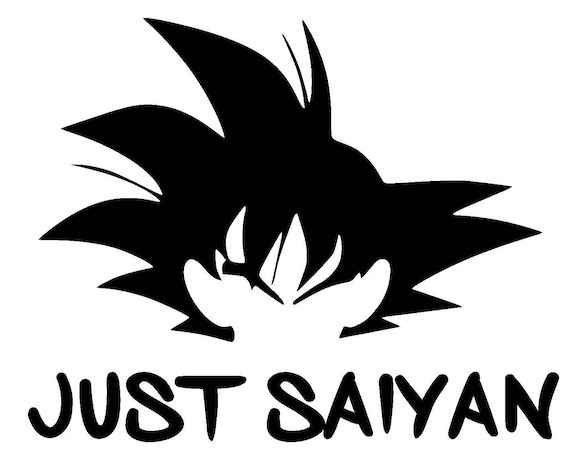 Download Dragonball Z Just Saiyan Vinyl Decal Goku Just Saying