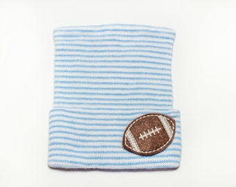 Football Newborn boy hat, newborn boy hospital hat, newborn boy hat, baby boy hat, baby boy hospital hat, newborn hat, baby hat