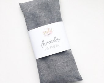 Lavender Eye Pillow | Soothing, Eye Puffiness, Dark Circles, Rice Pack, Warm Compress, Cold Compress, Natural, Organic, Essential Oils