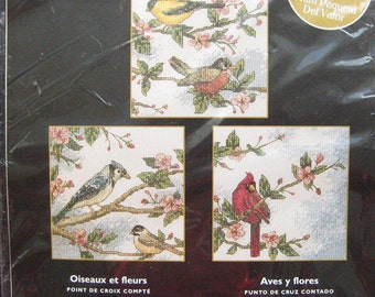 Bucilla Birds & Blossoms Cross Stitch Kit
