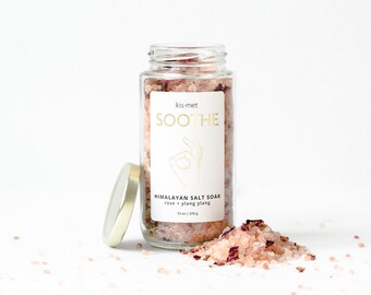 Detox bain naturel, rose de l’Himalaya, sels de bain, bain de trempage, trempage sel, sels de bain à base de plantes, rose sels de bain, sels de bain Detox, bain de trempage Detox