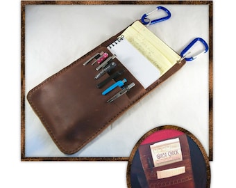 Pen and Pad Pouch leathercraft pattern - Instant download - PDF ONLY
