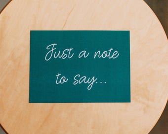 Just a note to say | Etsy