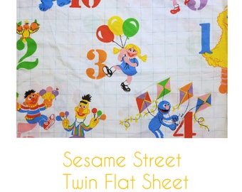 Sesame Street Twin Flat Sheet
