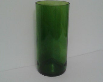Green Glass Tumbler or Vase
