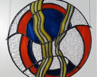 stained glass, abstract, suncatcher
