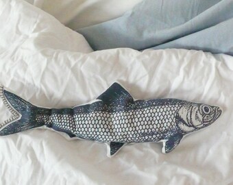 fish heat pack - microwaveable - lentils pillow