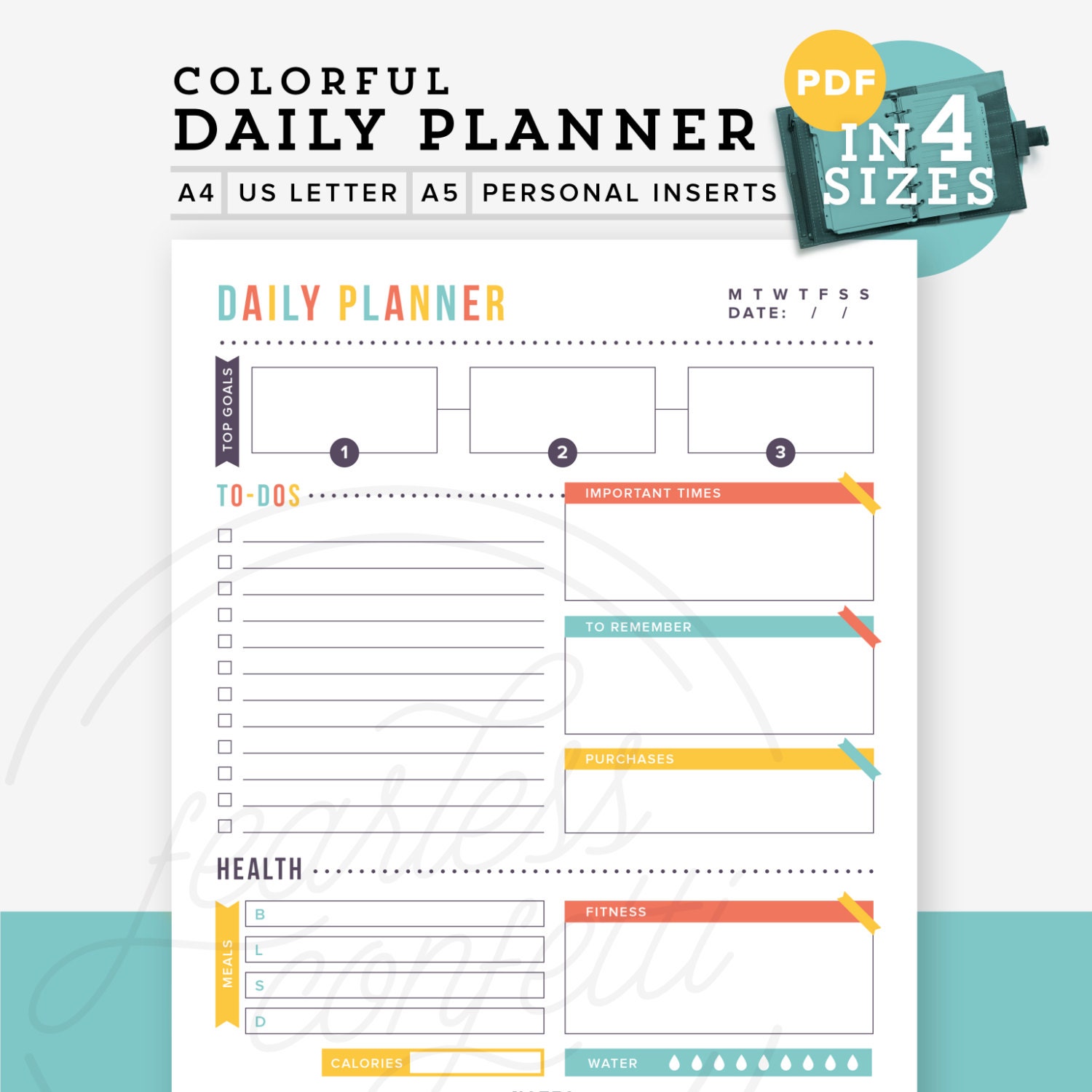 daily planner pdf