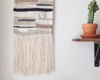Neutral Lines Large Woven Wall Hanging