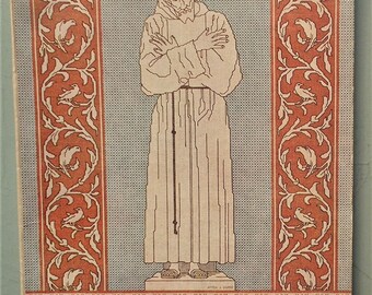 Antique Embroidery Book 1920s - Assisi Embroideries - DMC Library - medieval Italian motifs - vintage needlework book 20s French