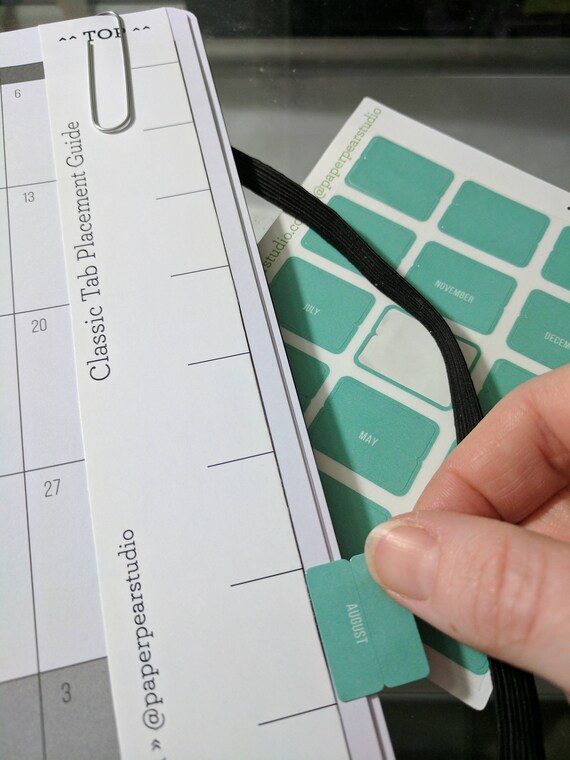 monthly planner with tabs