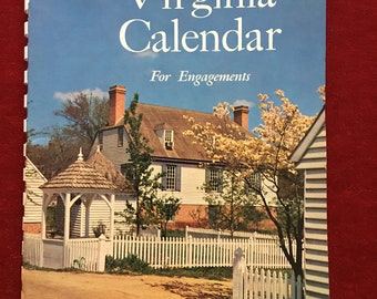 1961 The Virginia Calendar for Engagements: Week by Week by Samuel Chamberlain