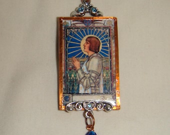 St Joan of Arc Pendant inv1947