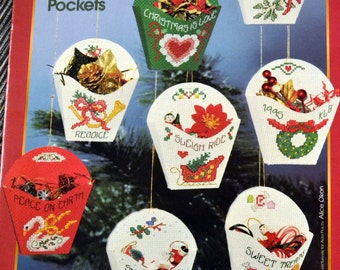 Aida Plus Christmas Pockets Counted Cross Stitch By Alice Okon