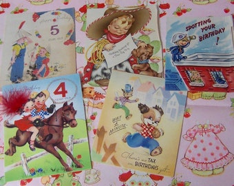 five repurpose birthday paper ephemera