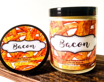 Fathers Day Gift - Bacon Gift Candle - Best Dad Ever - Bacon Candle - BACON - Man Candles - Gifts For Men - Bacon Gifts - Scented Candles -