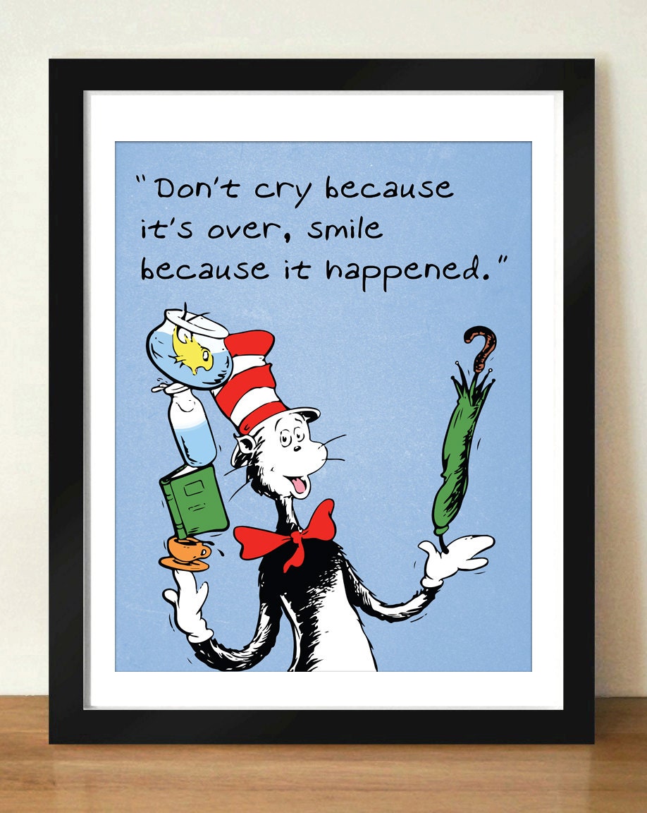 Digital Download Dr Seuss Don't Cry Because It's Over
