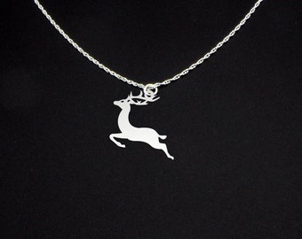 Reindeer Necklace - Reindeer Jewelry - Reindeer Gift
