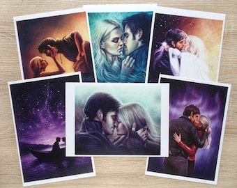 Captain Swan (Emma & Hook) art prints