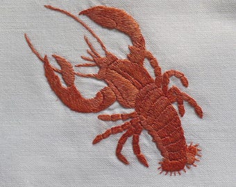 Machine Embroidery Design Red lobster