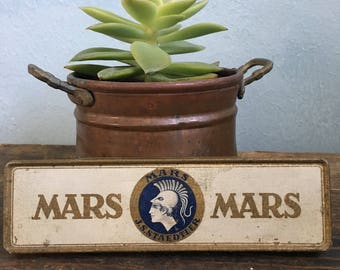Vintage Mars Tin Pencil Box