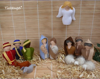 Nativity set - Nativity Play set - PDF pattern - Instand download