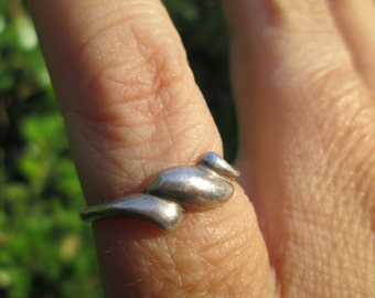 Sterling Wave Ring Size 4.5