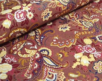 18" x 12" Japanese Chiyogami Paper - Plum Jacobean