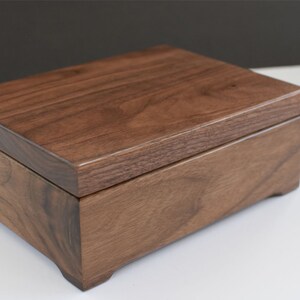 Wooden Keepsake Box - Memory Box - Walnut Keepsake Box - First Communion -Personalized Wooden Box
