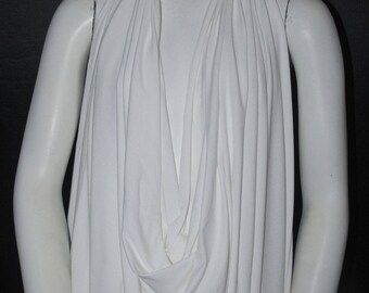 Silky Micro Modal Supima 4 Ways Spandex Jersey Knit Fabric Eco-Friendly White
