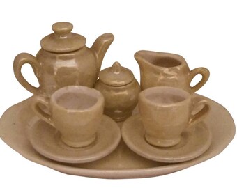 East Germany Luster Miniature Tea Set