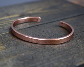 JASE Bracelet - Simple Copper Bracelet with Bright Polished Finish