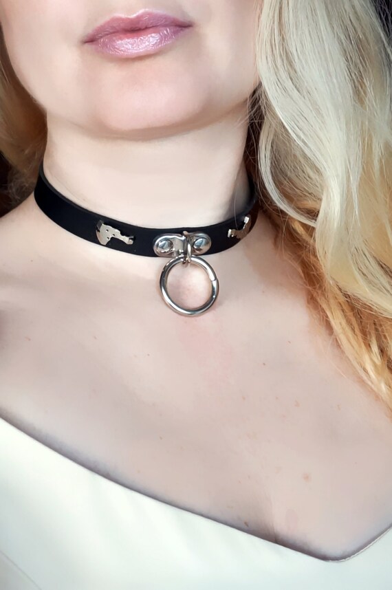 Submissive Collar Steampunk BDSM Vegan Le
