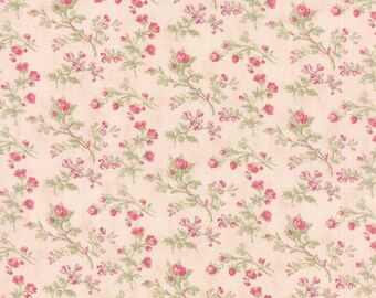 Paris Flea Market Favorites Shabby 3 Sisters Pink Floral Sm Fabric BTY 3770-12