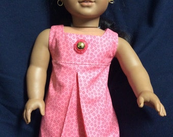 Pink Floral Dress for American Girl Dolls