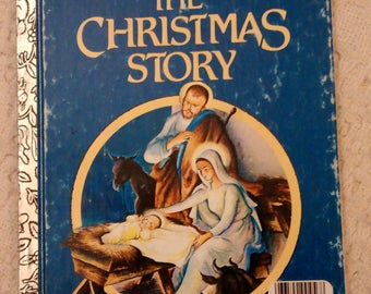 The Christmas Story, A Little Golden Book, Christmas Books , Childrens Christmas Books, Vintage Childrens Books, Classic Childrens Books