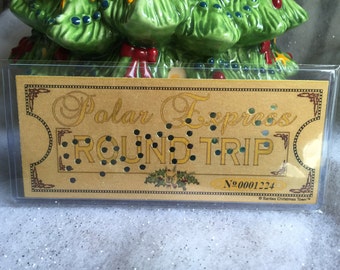 Polar Express 'FAMILY' Hole Punched Round Trip Keepsake Ticket