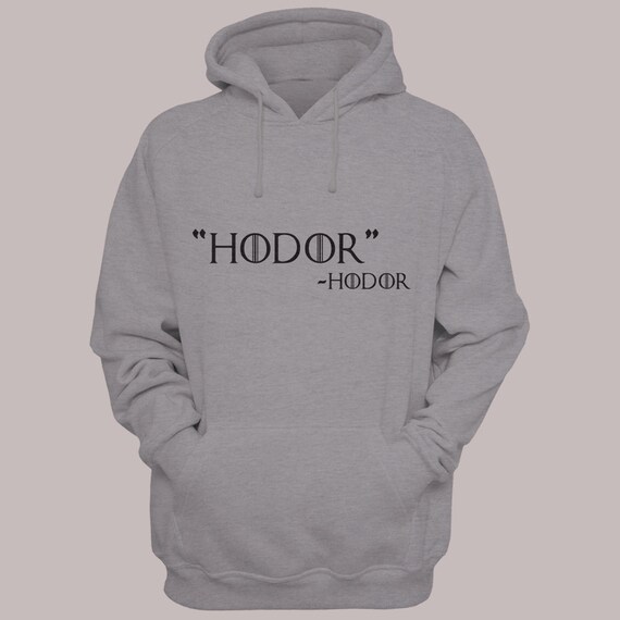 Game of Thrones "HODOR" by Hodor Hooded Sweater S-XL Available Hoodie Sweatshirt