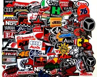 Wholesale Patch Racing Team Biker Logo Embroidered Sew Iron On Patch Random 6 Pcs
