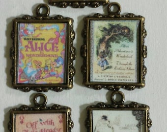 Five (5) Vintage "Alice" Charms!