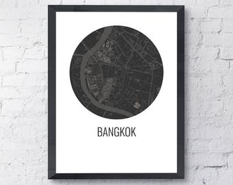 Bangkok map | Etsy Bangkok map | Etsy
