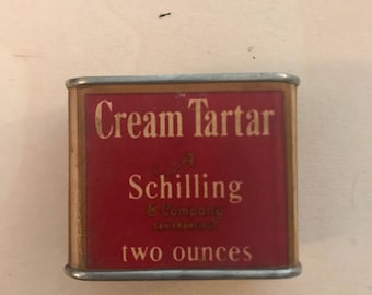 Vintage Cream Tartar Tin