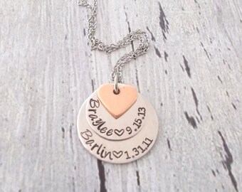 Personalized Kid's Name Necklace, Mom Necklace, Mom Gift, Grandma Gift, Grandma Jewelry, Mom Jewelry, Grandma Necklace, Custom Necklace