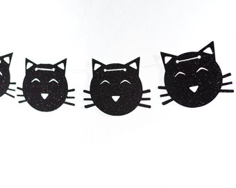 Kitty Cat Garland - Kitty Cat Banner - Kitty Cat Party Decor - Kitty Cat Birthday Party - Meow Meow Party - Meow Banner - Kitty Cat Party