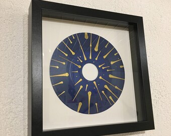 Framed 45 rpm vinyl record "Shooting Stars"